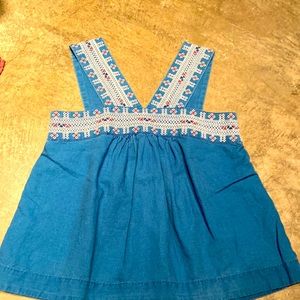 Madewell blouse size 0 great condition, beautiful embroidered top